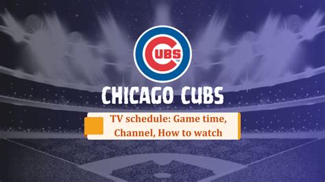 chicago cubs schedule tv channel
